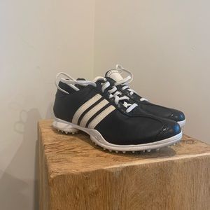Adidas Driver Val S Black White Casual Sport Lace Up Ladies Golf Shoes Size 8.5